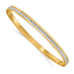 Load image into Gallery viewer, Leslies&#39;s 14K Rhodium-plated Polished D/C BangleLF1492
