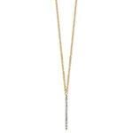 Load image into Gallery viewer, Leslie&#39;s 14K Polished Crystal By Swarovski w/1in ext NecklaceLF1494-16.5
