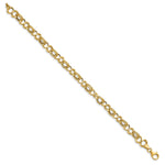 Load image into Gallery viewer, Leslie&#39;s 14K Polished Textured Fancy Link BraceletLF1495-7.5
