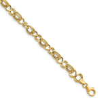 Load image into Gallery viewer, Leslie&#39;s 14K Polished Textured Fancy Link BraceletLF1495-7.5
