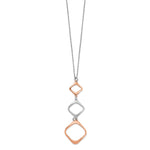 Load image into Gallery viewer, Leslie&#39;s Sterling Silver Rose Gold-plated w/1in ext. NecklaceQLF698-17
