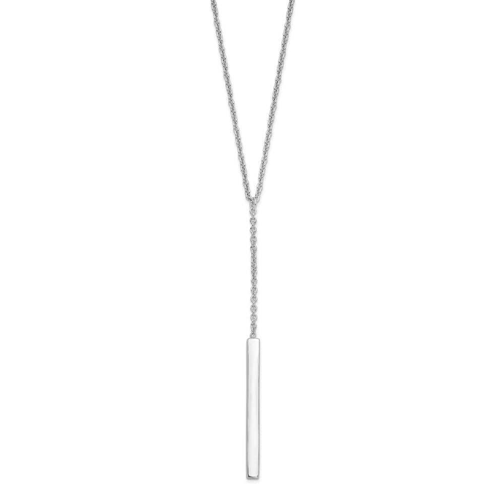 Leslie's Sterling Silver Polished w/1in ext. NecklaceQLF701-17