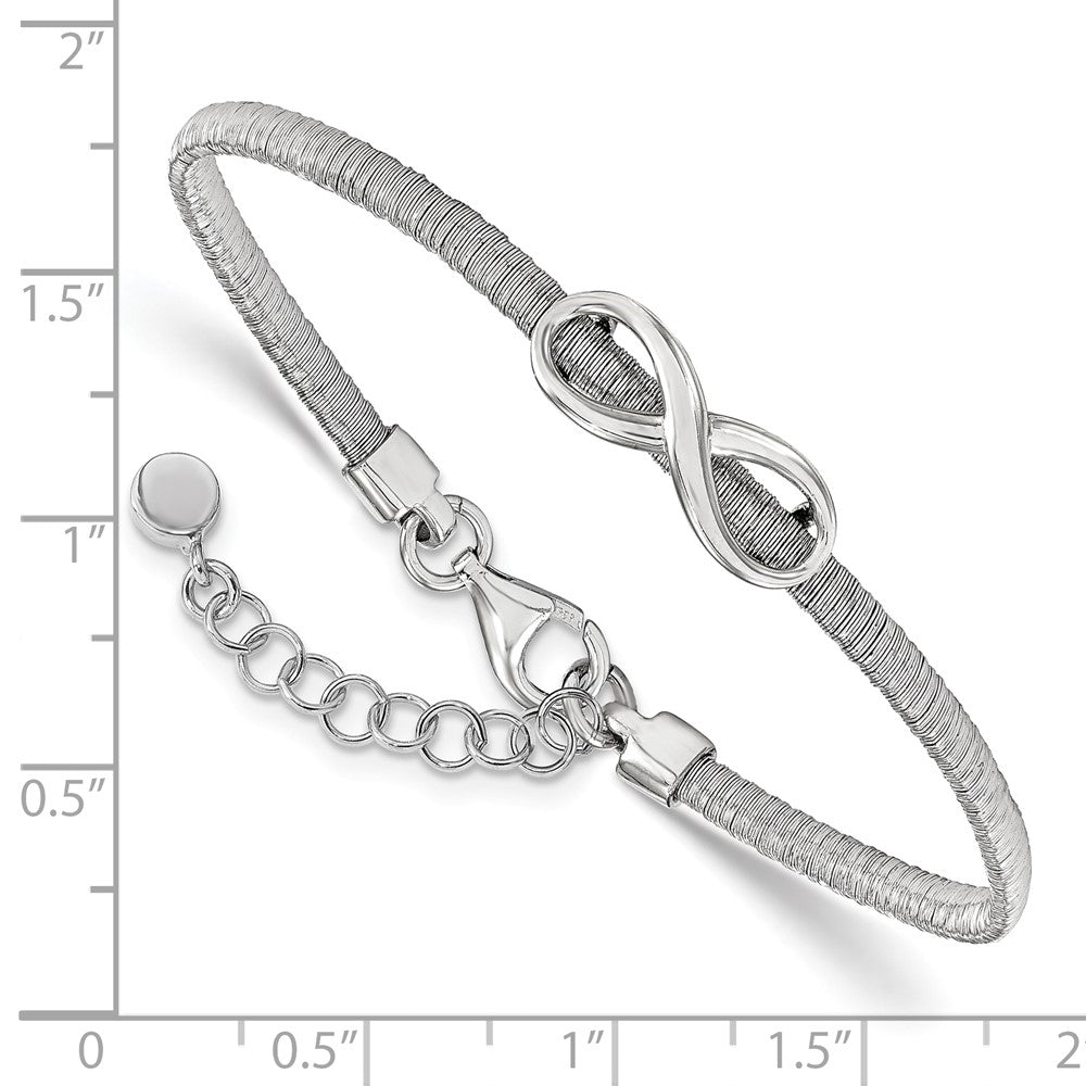 Leslie's Sterling Silver Infinity w/1in ext. BraceletQLF717-7