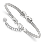Load image into Gallery viewer, Leslie&#39;s Sterling Silver Infinity w/1in ext. BraceletQLF717-7
