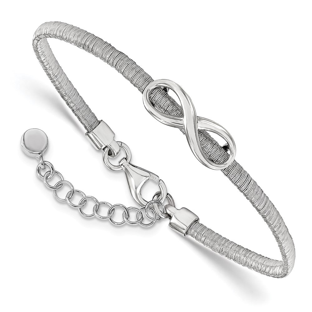 Leslie's Sterling Silver Infinity w/1in ext. BraceletQLF717-7