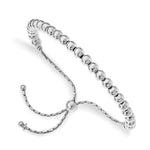 Load image into Gallery viewer, Leslie&#39;s Sterling Silver Polished Beaded Adjustable BraceletQLF803-9
