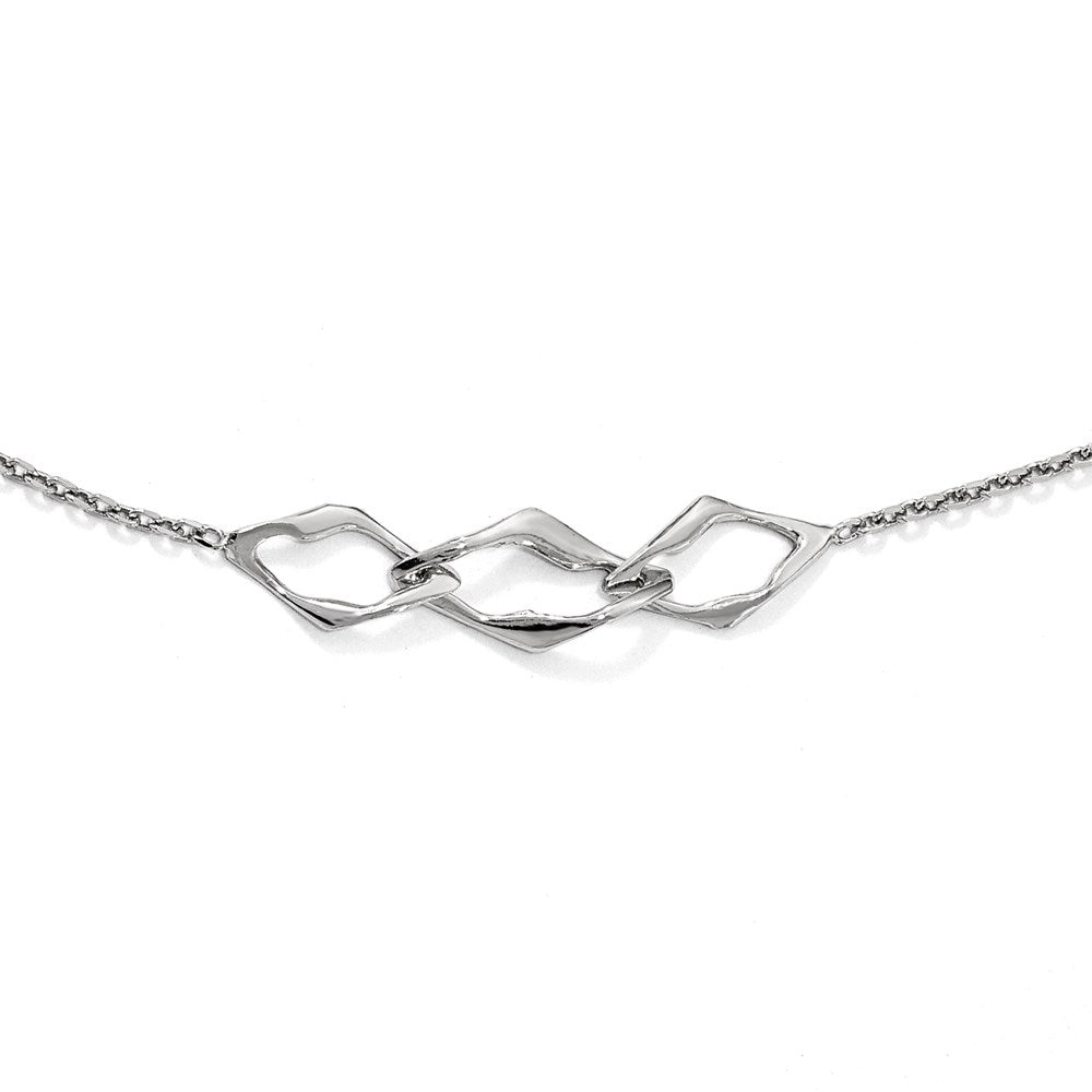Leslie's Sterling Silver Rhodium-plated NecklaceQLF815-36
