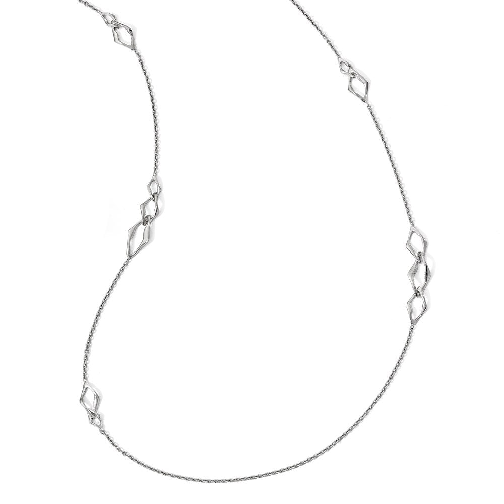 Leslie's Sterling Silver Rhodium-plated NecklaceQLF815-36