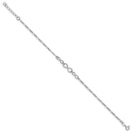 Load image into Gallery viewer, Leslie&#39;s Sterling Silver Infinity w/1in ext. AnkletQLF837-9
