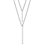 Load image into Gallery viewer, Leslie&#39;s Sterling Silver Two Strand w/2in ext. NecklaceQLF839-18
