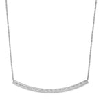 Load image into Gallery viewer, Leslie&#39;s Sterling Silver Bar w/2in ext. NecklaceQLF841-17
