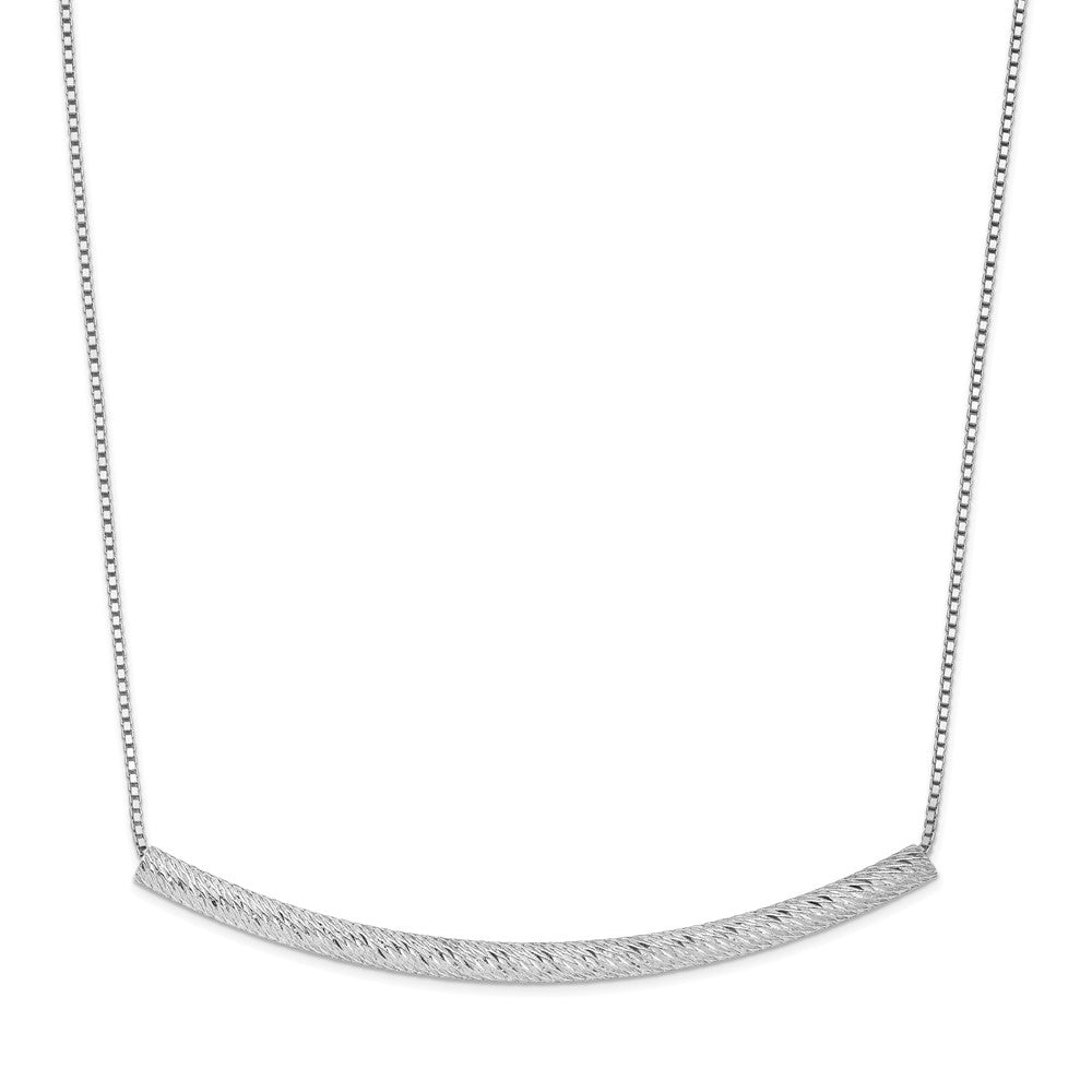 Leslie's Sterling Silver Bar w/2in ext. NecklaceQLF841-17