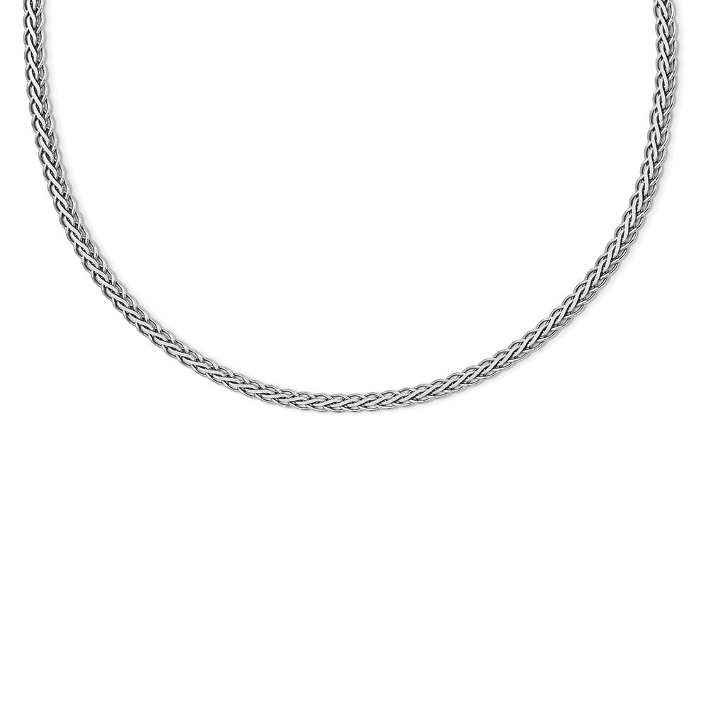 Leslie's Sterling Silver Flat D/C Spiga NecklaceQLF858-18