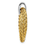 Load image into Gallery viewer, Leslie&#39;s Sterling Silver w/Yellow Rhodium &amp; CZ Braided PendantQLF864
