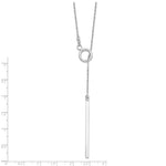 Load image into Gallery viewer, Leslie&#39;s Sterling Silver 24in Fancy Adjustable Bar Toggle NecklaceQLF870-24
