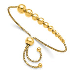 Load image into Gallery viewer, Leslie&#39;s Sterling Silver Polished Gold-plated Adj. BraceletQLF891
