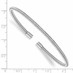 Load image into Gallery viewer, Leslie&#39;s Sterling Silver Rhodium Textured Cuff BangleQLF905
