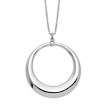 Load image into Gallery viewer, Leslie&#39;s Sterling Silver Polished Circle NecklaceQLF918-18
