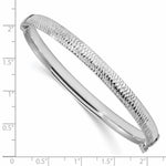 Load image into Gallery viewer, Leslie&#39;s Sterling Silver Polished &amp; Textured BangleQLF921

