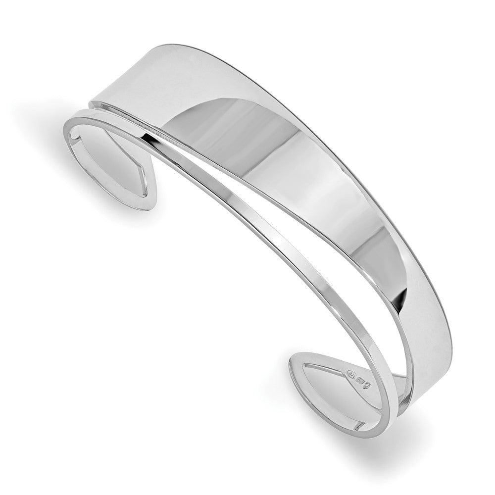 Leslie's Sterling Silver Polished Fancy Cuff BangleQLF931