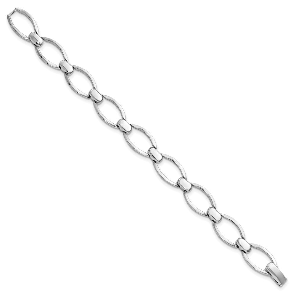 Leslie's Sterling Silver Polished Fancy Link BraceletQLF932-7.75