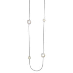 Load image into Gallery viewer, Leslie&#39;s Sterling Silver Mother of Pearl Circles NecklaceQLF952-35
