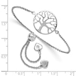 Load image into Gallery viewer, Leslie&#39;s Sterling Silver Tree of Life Adjustable BraceletQLF953

