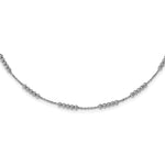 Load image into Gallery viewer, Leslie&#39;s Sterling Silver Polished D/C Beaded NecklaceQLF959-18
