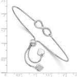 Load image into Gallery viewer, Leslie&#39;s Sterling Silver Polished Infinity Adjustable BraceletQLF964
