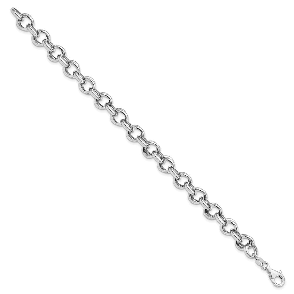 Leslie's Sterling Silver Polished Fancy Link BraceletQLF966-8