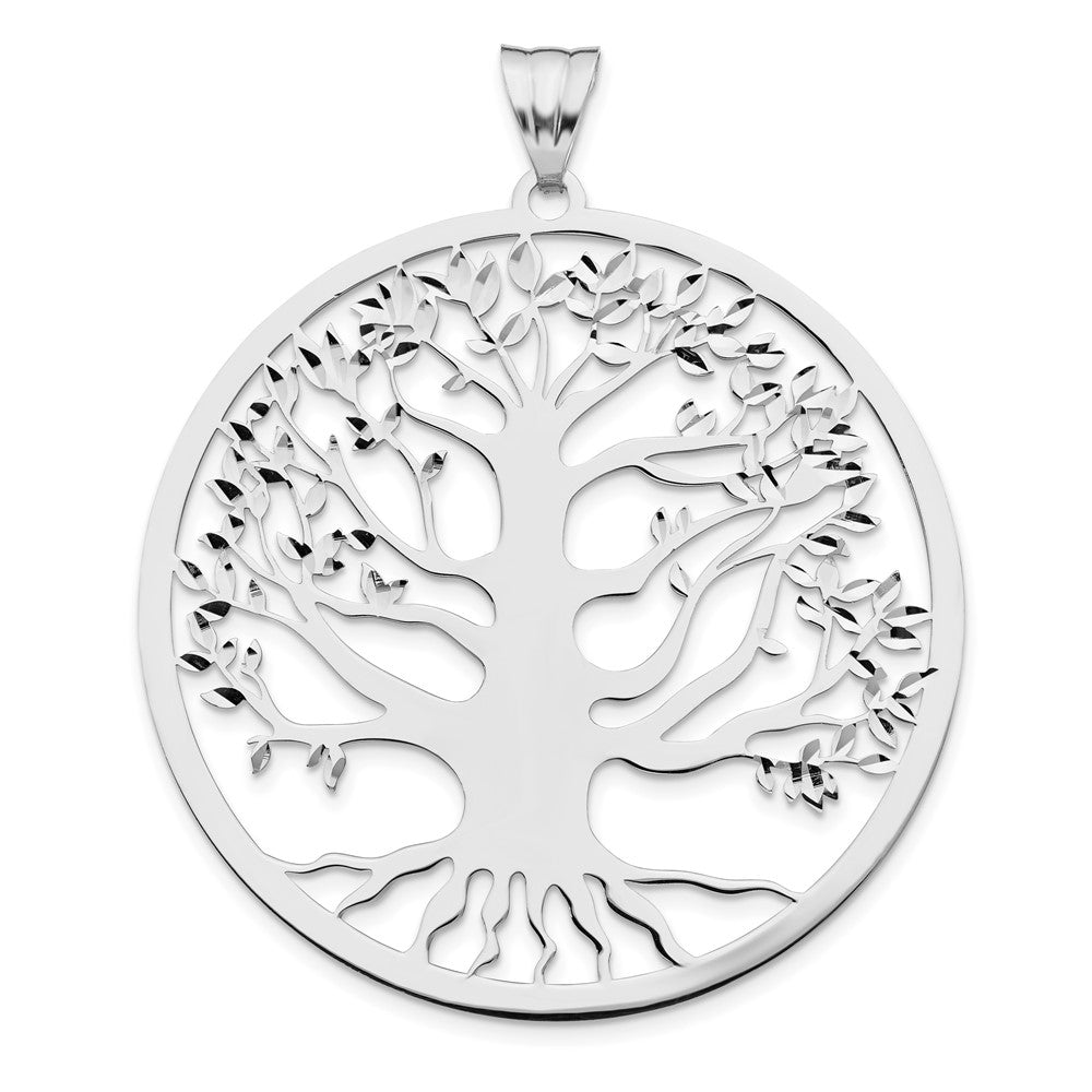 Leslie's Sterling Silver Polished Tree of Life PendantQLF977