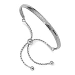 Load image into Gallery viewer, Leslie&#39;s Sterling Silver Polished Adjustable BraceletQLF978
