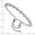 Load image into Gallery viewer, Leslie&#39;s Sterling Silver Polished D/C Adjustable BraceletQLF982
