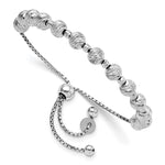Load image into Gallery viewer, Leslie&#39;s Sterling Silver Polished D/C Adjustable BraceletQLF982
