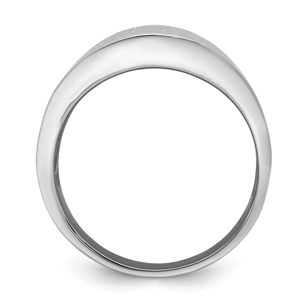 Leslie's Sterling Silver Rhodium-plated Radiant Essence RingQLR100-8