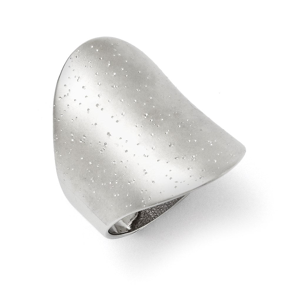 Leslie's Sterling Silver Rhodium-plated Radiant Essence RingQLR100-8