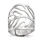 Load image into Gallery viewer, Leslie&#39;s Sterling Silver Rhodium-Plated Adjustable RingQLR112
