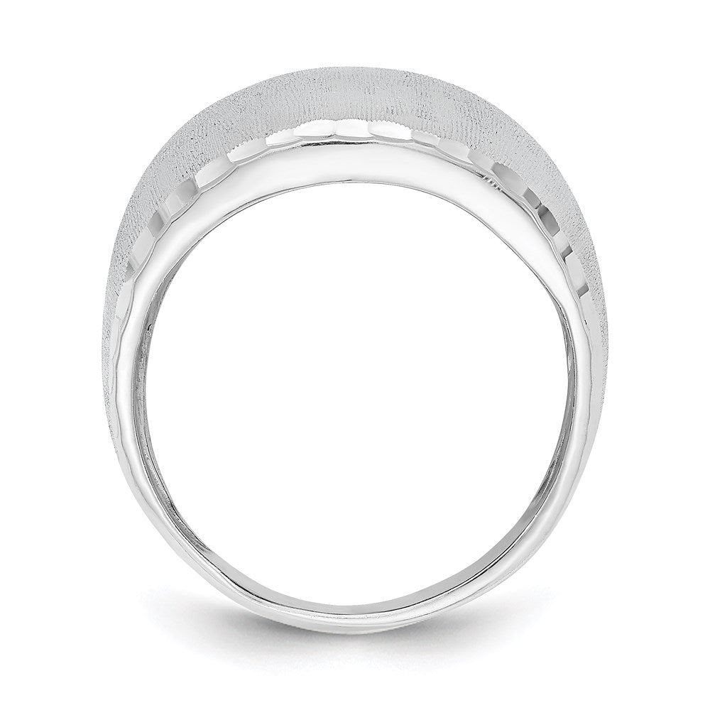 Leslie's Sterling Silver Rhodium-plated Radiant Essence RingQLR114-7