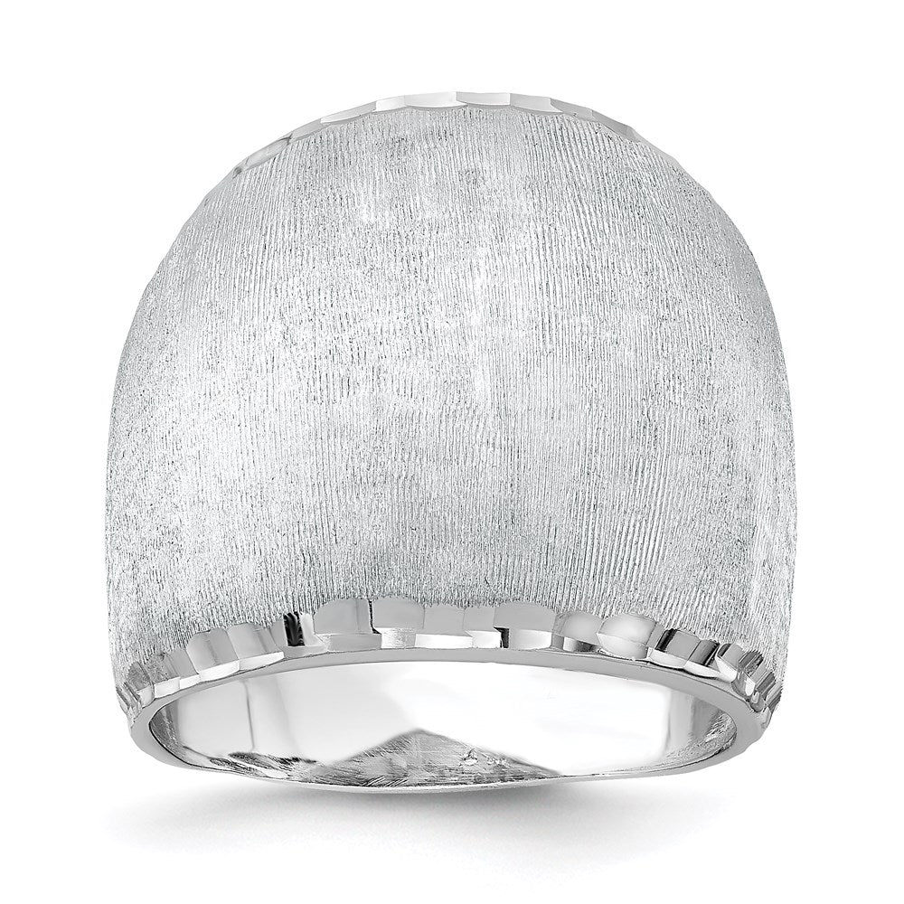 Leslie's Sterling Silver Rhodium-plated Radiant Essence RingQLR114-7