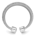 Load image into Gallery viewer, Leslie&#39;s Sterling Silver Rhodium-plated Adjustable RingQLR115
