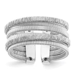 Load image into Gallery viewer, Leslie&#39;s Sterling Silver Rhodium-plated Adjustable RingQLR115
