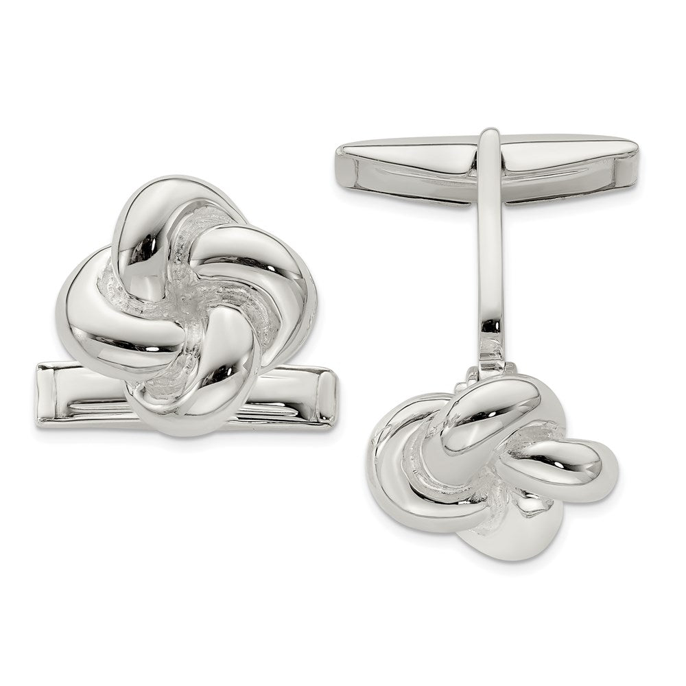 Sterling Silver Knot CufflinksQQ548