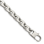 Load image into Gallery viewer, Stainless Steel Polished Fancy Squares Link BraceletSRB1099-8.5
