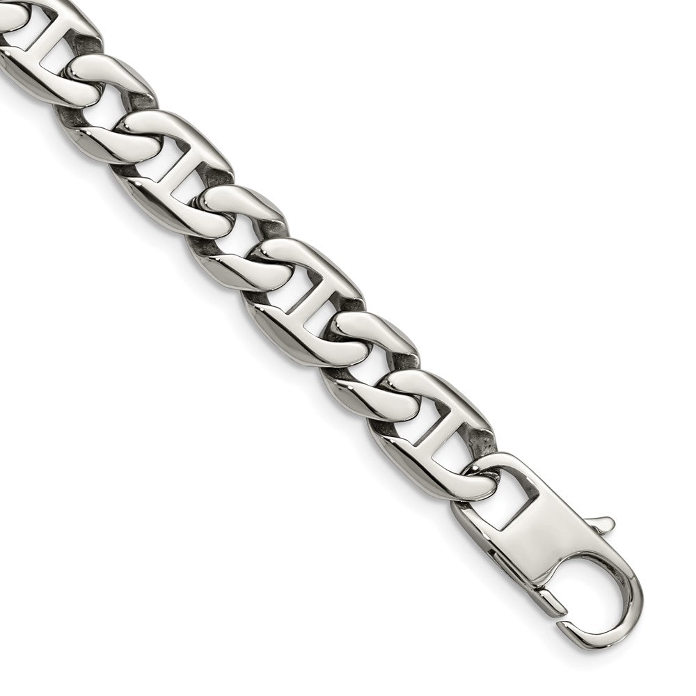 Stainless Steel Polished Links BraceletSRB1100-8.25