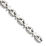 Load image into Gallery viewer, Stainless Steel Polished Fancy 8.5in BraceletSRB1102-8.5
