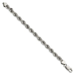 Load image into Gallery viewer, Stainless Steel Polished 7mm Rope BraceletSRB1191-7.25
