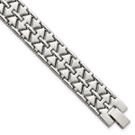 Load image into Gallery viewer, Stainless Steel Polished Fancy Link BraceletSRB1367-7.5
