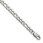 Load image into Gallery viewer, Stainless Steel Polished Figaro 9 inch BraceletSRB1806-9
