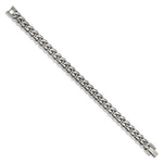 Load image into Gallery viewer, Stainless Steel Polished 8.25in Curb Chain BraceletSRB2224-8.25
