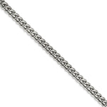 Load image into Gallery viewer, Stainless Steel Polished 8.25in Curb Chain BraceletSRB2224-8.25
